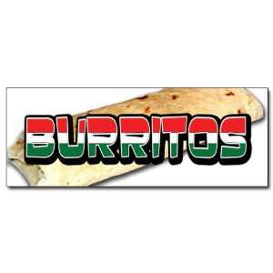 48 BURRITOS 1 DECAL sticker burrito taco tacos beef meat chicken pork 