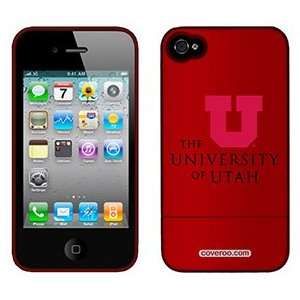  University of Utah U Medium on AT&T iPhone 4 Case by 