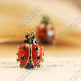   Vintage Lovely Cute Little Ladybug Drip Fashion Earrings 5200  