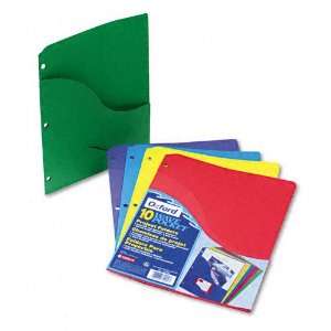 Pendaflex  Slash Pocket Project Folders, Jacket, Ltr, Blue/Green/Red 