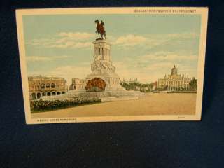 Maximo Gomez Monument Havana Cuba 1930s postcard  