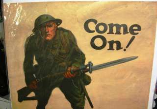 ORIGINAL WWI POSTER COME ON BUY MORE LIBERTY BONDS  