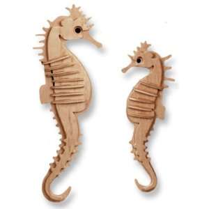  3 D Wooden Puzzle   Small Sea Horse  Affordable Gift for 