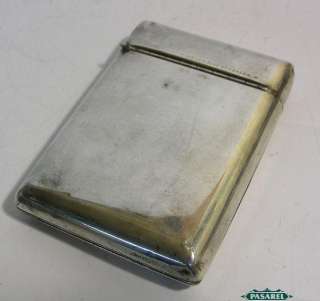   Sterling Silver Cigarette Case With Vesta Sampson Mordan London 1894