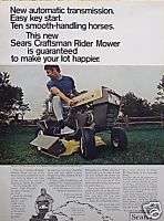   Craftsman Lawn Tractor Mower Original Ad C MY STORE 5+ FREE SHIP