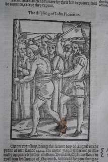 RARE FOXS BOOK OF MARTYRS 1583 4TH ED MOROCCO FOLIO  