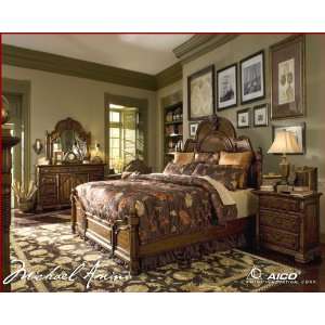  AICO Bedroom Set Sedgewicke in Tudor Brown AI 350 37