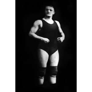   in Wrestling Outfit and Knee Pads by Unknown 12x18