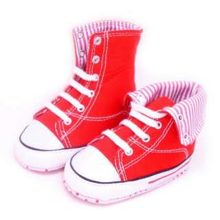 Toddler Infant Baby shoes Boy Girls Sneaker canvas Hiking Boots Soft 