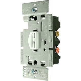 Lutron Qoto 600w Single Pole Dimmer AND Switch   White Color 