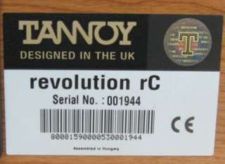 Tannoy Revolution rC Center Channel Speaker  