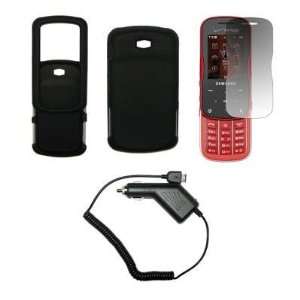 Skin Cover Case + LCD Screen Protector + Rapid Car Charger for Samsung 