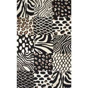  Animal Prints Area Rugs Ivory 7 6 x 9 6 100% Wool Hand 