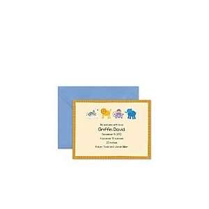 Animal Crackers Announcement Baby Boxed Stationery