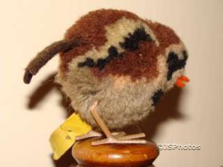 Steiff Original Woolen Bird Sparrow Spatz 6504,45 1959  