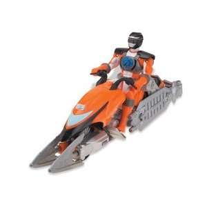  Power Ranger 8.5 AeroCycle with 5 Orange Ranger Toys 