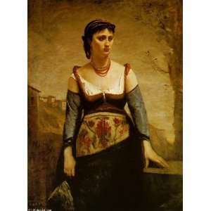     Jean Baptiste Corot   24 x 32 inches   Agostina