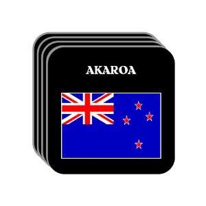  New Zealand   AKAROA Set of 4 Mini Mousepad Coasters 