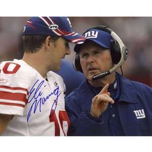  Eli Manning New York Giants   with Coughlin   Autographed 