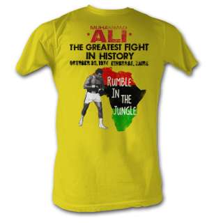 Licensed Muhammad Ali Rumble Jungle Adult Shirt S 2XL  