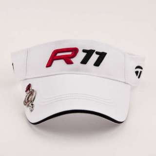 Brand New Taylormade R11 White Golf Visor Hat Cap with Magnetic Ball 