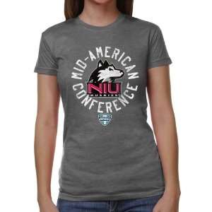 Northern Illinois Huskies Ladies Conference Stamp Tri Blend T Shirt 