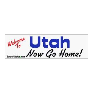  Welcome To Utah now go home   Refrigerator Magnets 7x2 in 