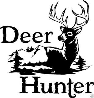 DEER HUNTING DECAL Whitetail,Elk,Buck,Doe Fish D911  
