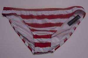   Bikini Bottoms Red with White Stripes NEW X Large XL (16 18)  