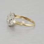 Antique Edwardian 14k Gold Diamond Fashion Ring Jewelry  