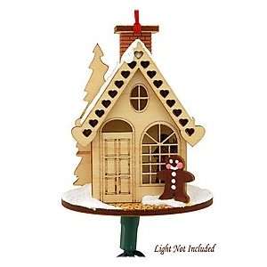  Gingerbread Cottage Wooden Ornament
