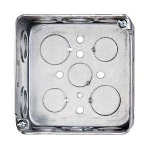  Cooper Crouse Hinds 4sq 2 1/8dp Drawn Steel Outlet Box 