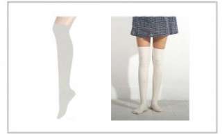 pairs black/White Over The Knee Socks Thigh High  