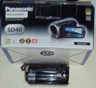   HDC SD40 Camcorder   Black w/ 8 GB SD Memory Card 885170040205  
