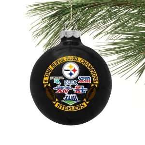   Steelers 6X Super Bowl Champs 2 5/8 Ornament