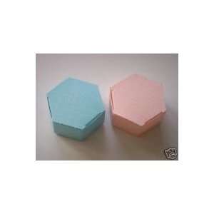  12 Pink Octogon Wedding Shower Favor Candy Boxes 
