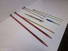 11 assortment of crocheting and knitting needles 