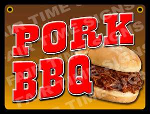PORK BBQ SIGN   Concession Trailer, Stand, Restaurant  