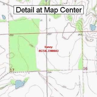  USGS Topographic Quadrangle Map   Dancy, Alabama (Folded 