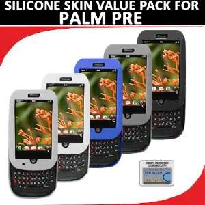 Silicone Skin 5 pc. Value Pack for your Palm Pre (Black, Blue, White 