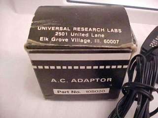 UNIVERSAL RESEARCH LABS RARE INDY 500 PONG SYSTEM CIB WITH A/C ADAPTER 