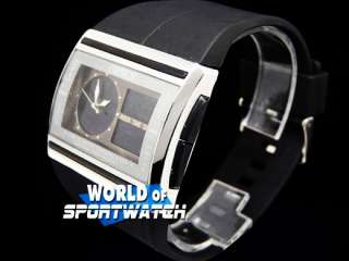 Black OHSEN Water Resistant Dual Time Sport Watch Men  