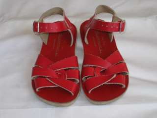 SALTWATER sandals sz 11 Hoy SUN SAN shoes girls RED  