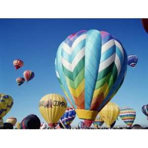 Colorful Hot Air Balloons, Albuquerque Balloon Fiesta, Albuquerque 