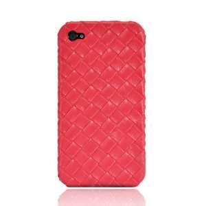  Weaving Pattern Case for iPhone 4 with Front and Back 