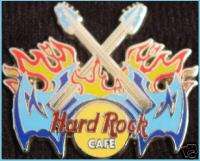 Hard Rock Cafe On Line TATTOO SERIES Guitars Flames PIN  