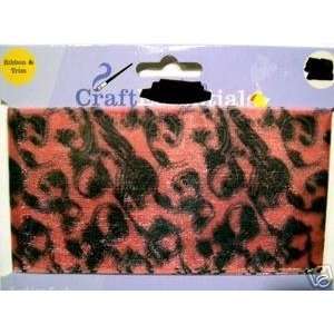 Joann Craft Essentials Fashion Sash Pink And Black 3 Inch 
