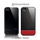 elago Glide Black Red Case for iPhone 4/4S + Extra Bottom Clip