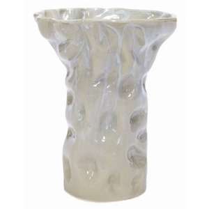  Flared Ripple Vase Glaze Color Blue Gray