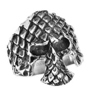  Stainless Steel Skull Ring with Scale(Available in Sizes 